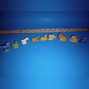 Wade Of England Whimsies Figurines Set Of 9 Pet Shop Series Red Rose Tea 2006